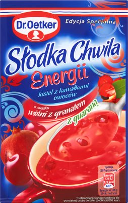 Dr oetker slodka chwila energia wisnia z granatem i guaranna 32g