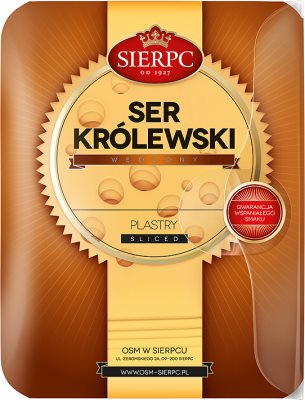 Sierpc ser krolewski wedzony plastry 135g