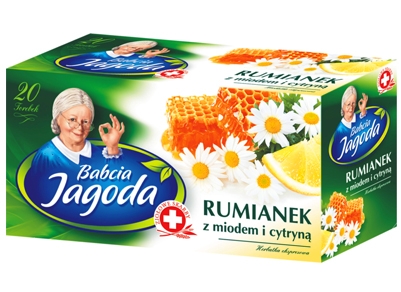 Babcia Jagoda rumianek z miodem i cytryna 40g