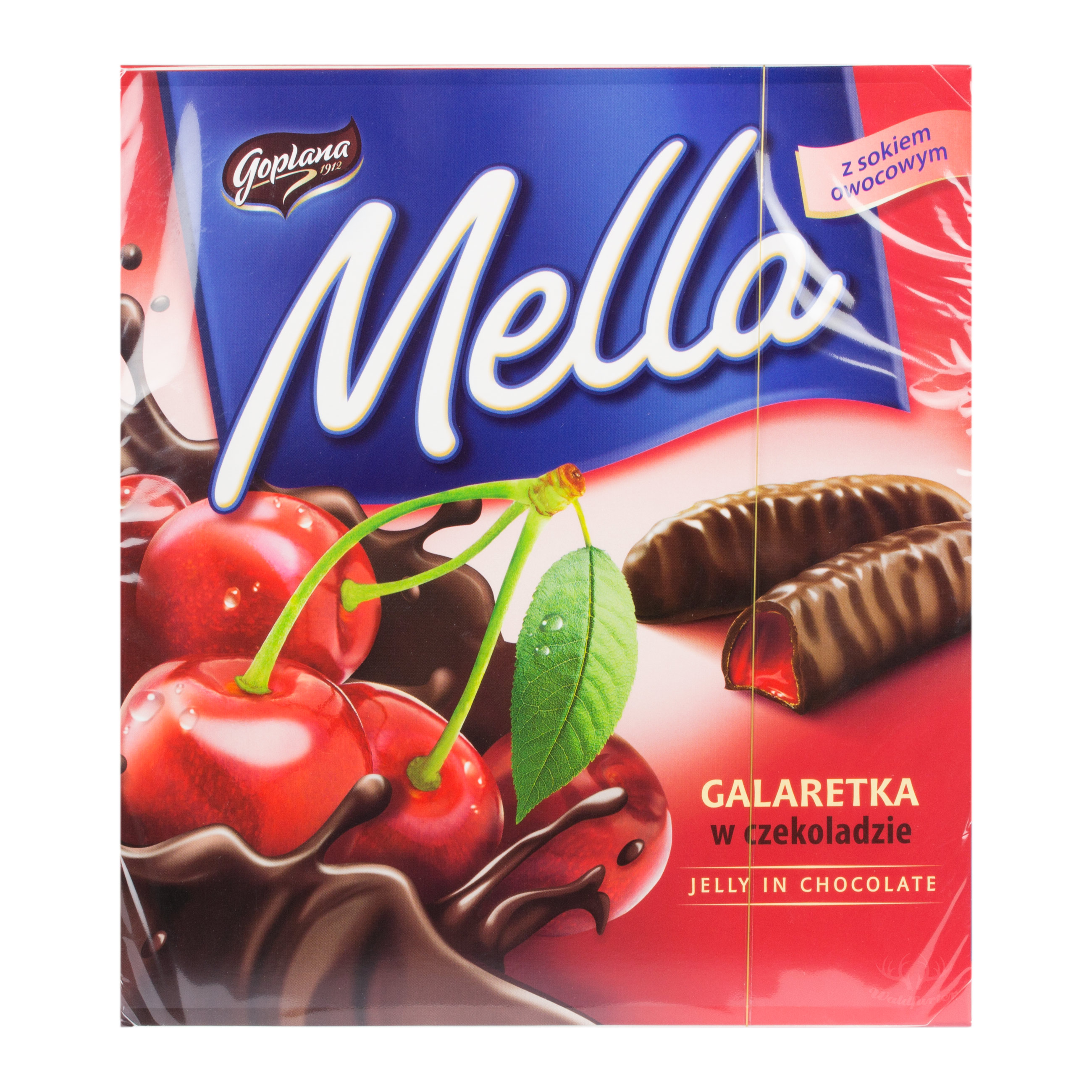 Mella kersen gelei in chocolade 190g