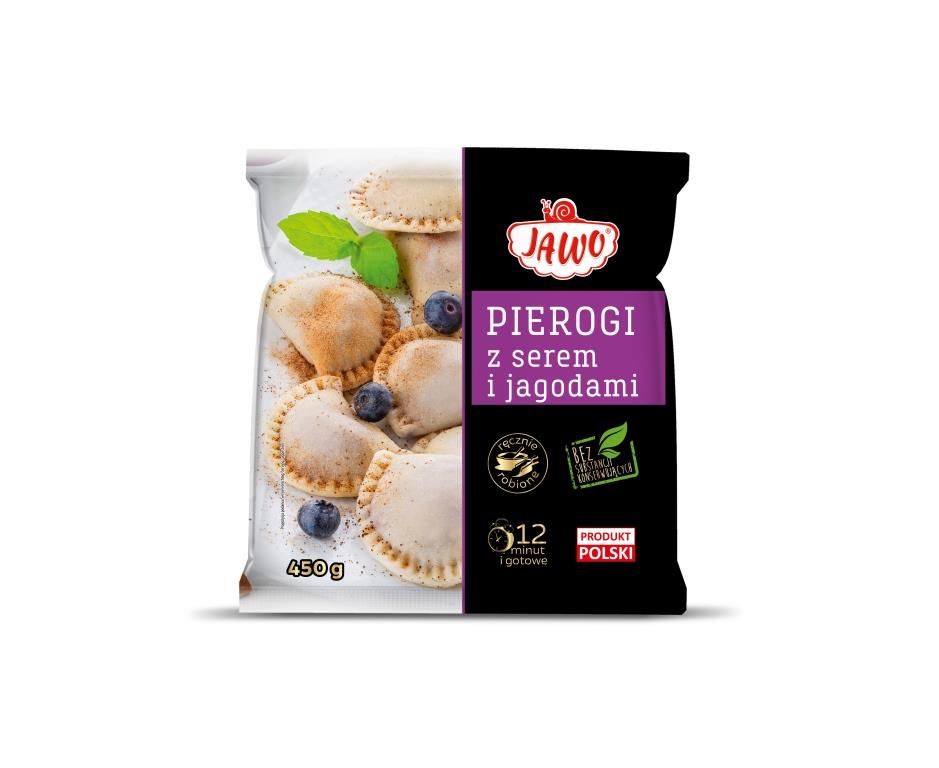 Jawo pierogi met kwark en bosbessen 450g