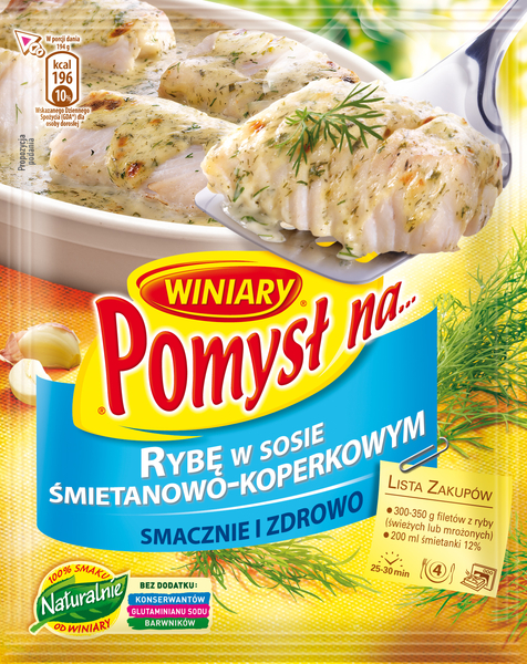 Winiary pomysl na vis in room-dille saus 32g