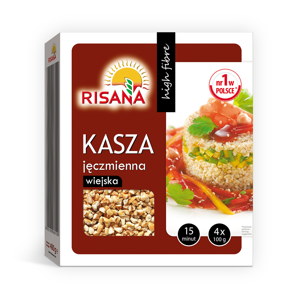 Risana kasza jeczmienna wiejska 4x100g