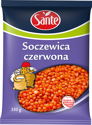 Sante soczewica czerwona 350g