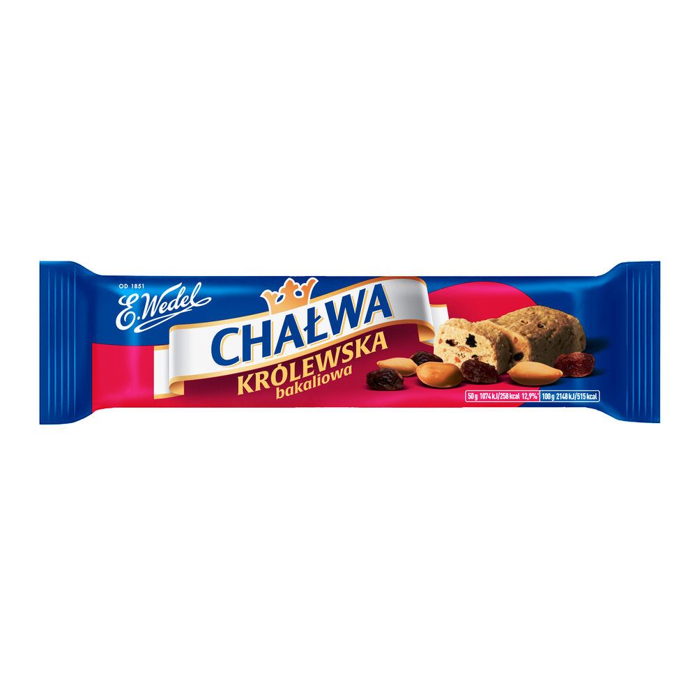 Wedel chalwa krolewska bakaliowa 50g