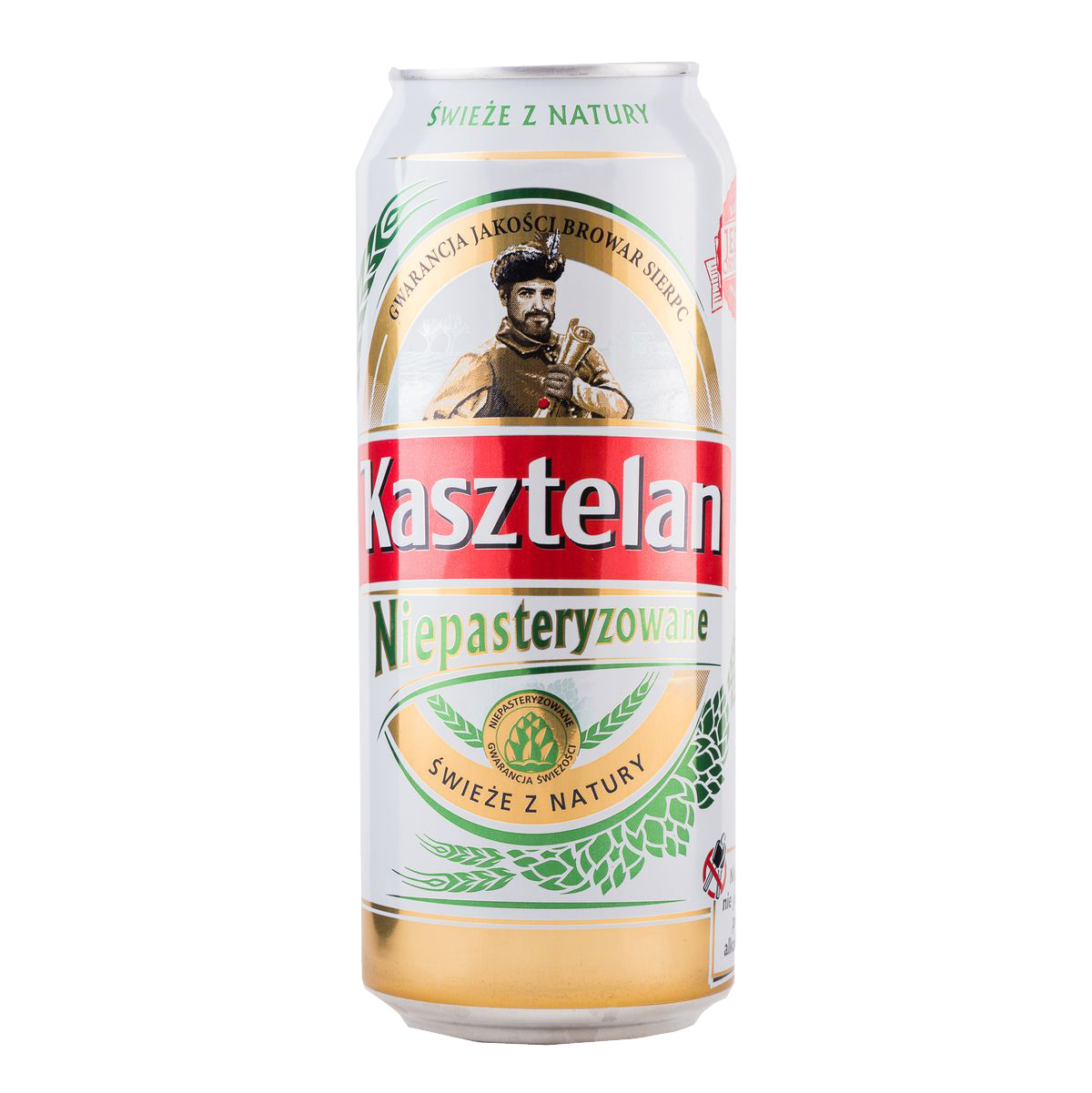 Kasztelam niepasteryzowane puszka 0,5l alc 5,7%