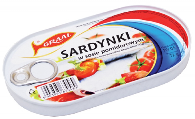 Graal sardines in tomatensaus 110g