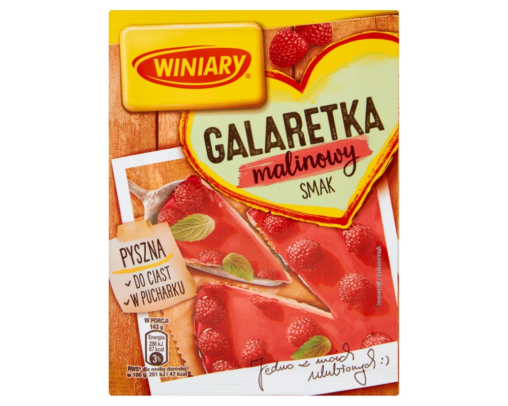 Winiary galaretka malinowa 71g