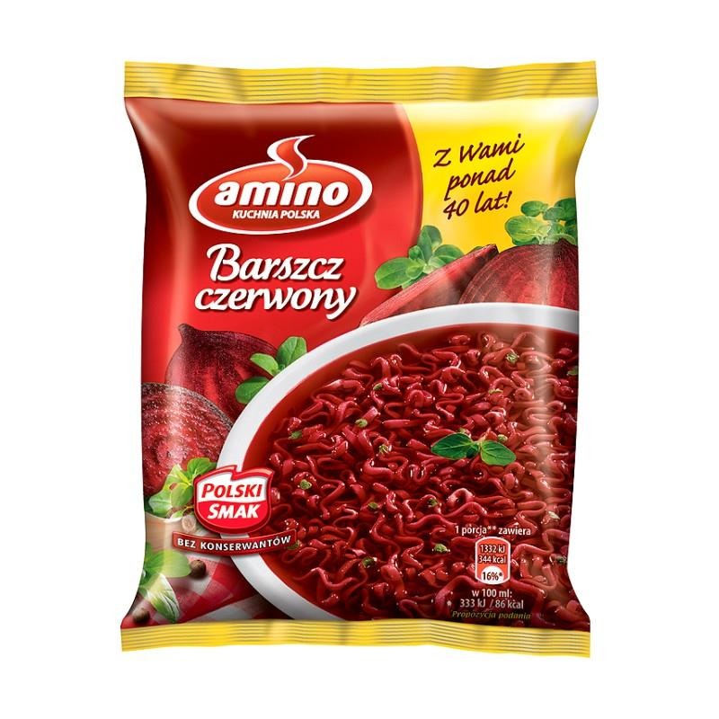 Amino instant rodebietensoep 65g