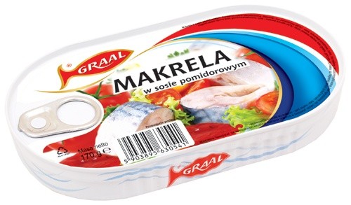 Graal maakrel in tomatensaus