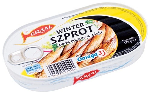 Graal sprot in zonnenbloemolie 170g