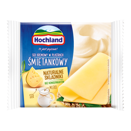 Hochland ser kremowy w plastrach smietankowy 130g