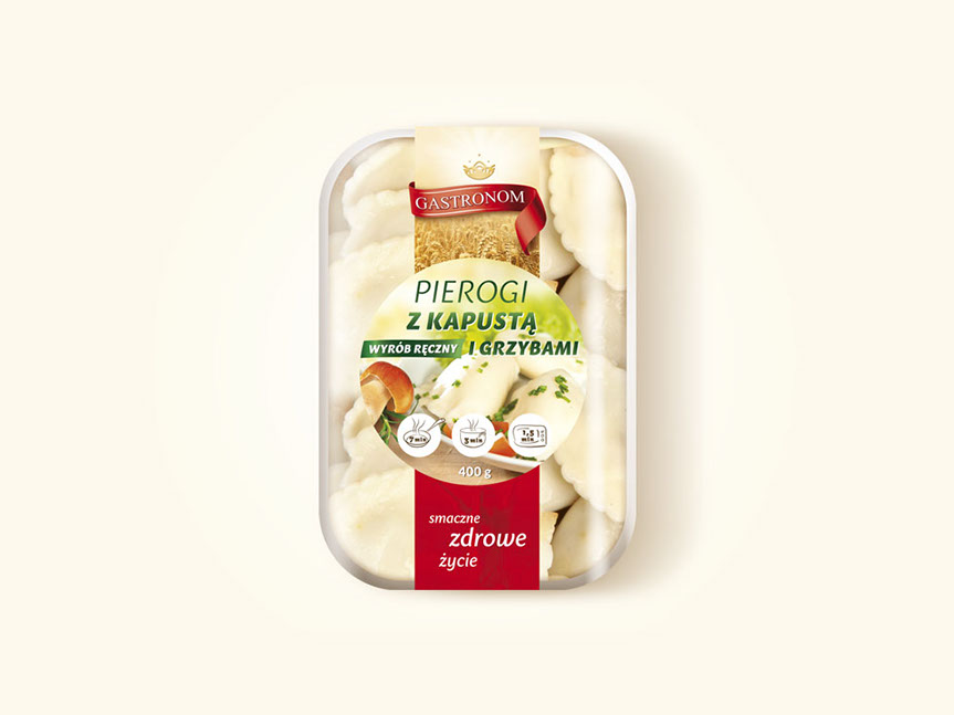 Gastronom pierogi met zuurkool en chamignons 400g