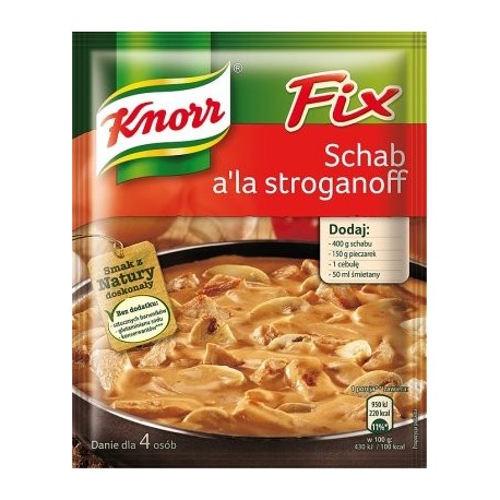 Knorr fix schab a’la stroganoff 56g