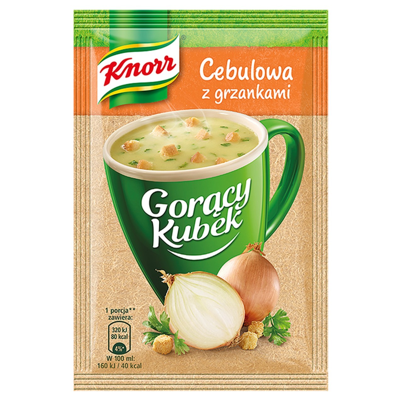 Knorr goracy kubek uiensoep 21g