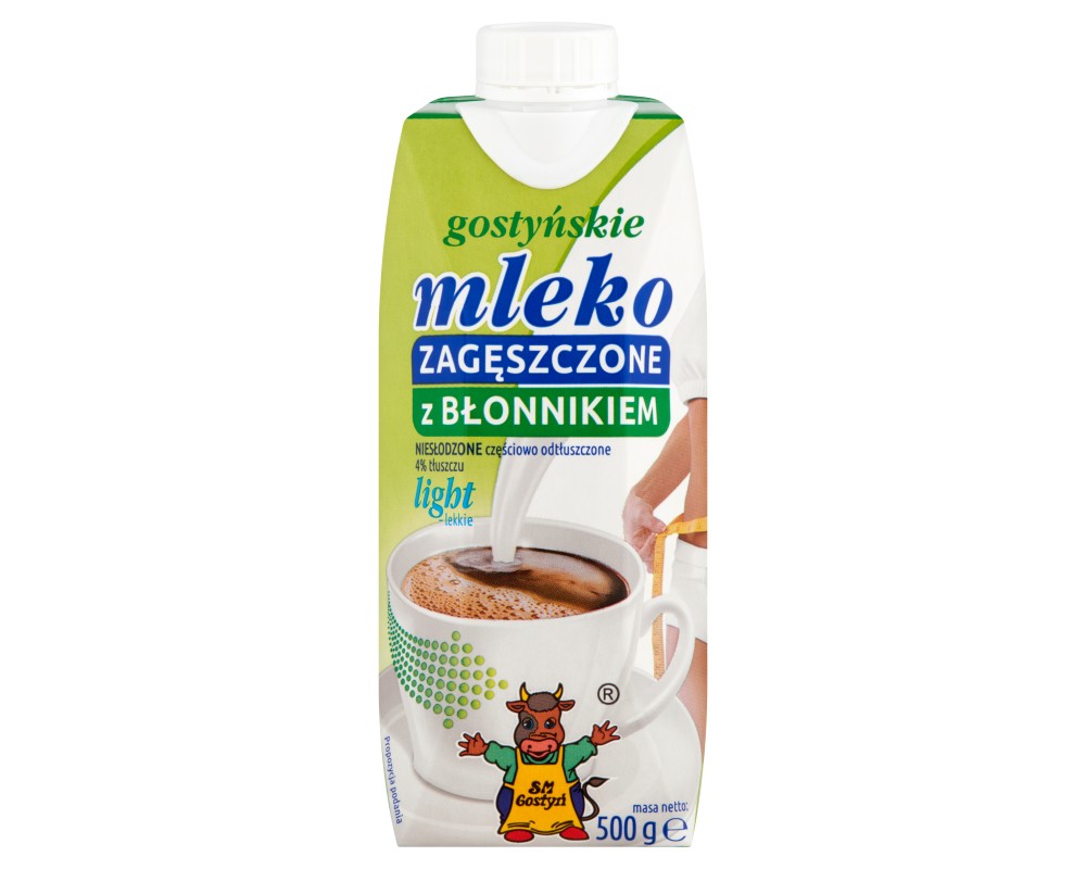 Gostynskie mleko zageszczone z blonnikiem 500g