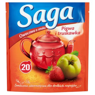 Saga aardbei met kweepeer thee 34g