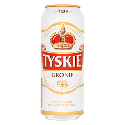 Tyskie Gronie blik 0,5l alc 5,5%