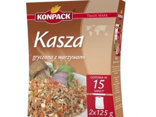 Knopack kasza gryczana z warzywami 2x125g