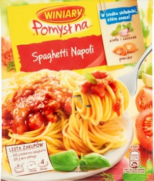 Winiary pomysl na spaghetti Napoli 47g