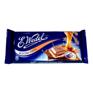 Wedel melk chocolade met toffi vulling 100g