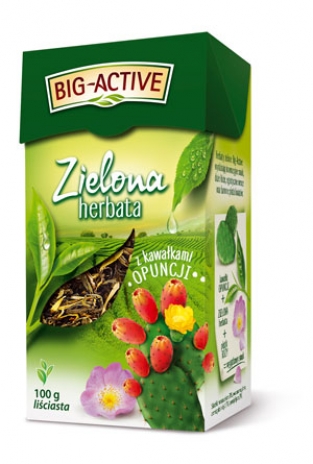 Bio-active herbata zielona z opuncja 100g