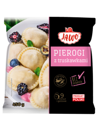 Jawo pierogi met aardbeien 450g