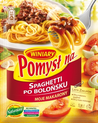 Winiary pomysl na spaghetti bolognese 44g