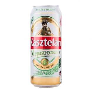 Kasztelam niepasteryzowane puszka 0,5l alc 5,7%