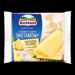 Hochland ser kremowy w plastrach smietankowy 130g