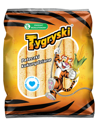 Tygryski paleczki kukurydziane 60g