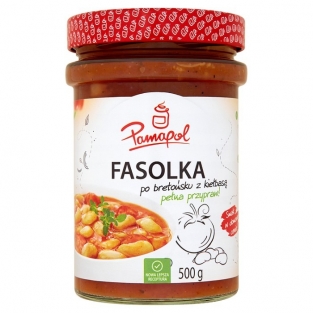 Pamapol fasolka po bretosku z kielbasa 500g