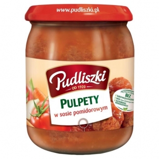 Pudliszki gehaktballen in tomatensaus 600g