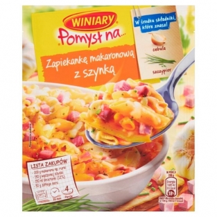 Winiary pomysl na zapiekanke makaronowa z szynka 35g