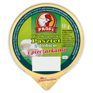 Profi pasztet z drobiem z pieczarkami 131g