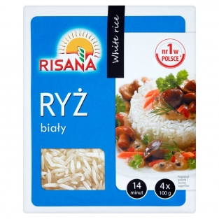 Risana ryz bialy 4x100g