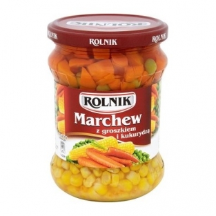 Rolnik wortels, erwten en mais 460g