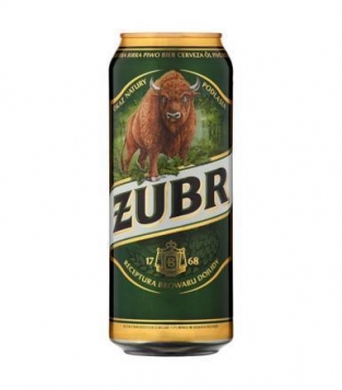 Zubr blik 0,5l alc 6%