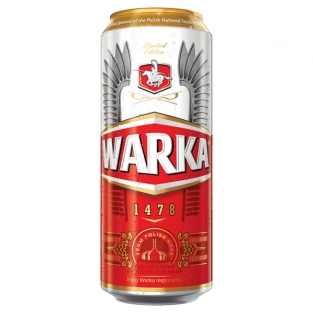 Warka puszka 0,5l alc 5,5%