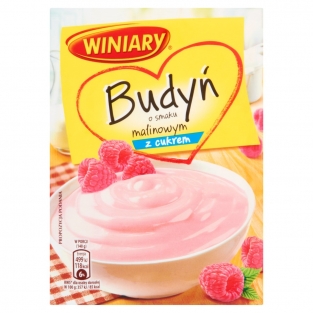 Winiary budyn z cukrem malinowy 60g