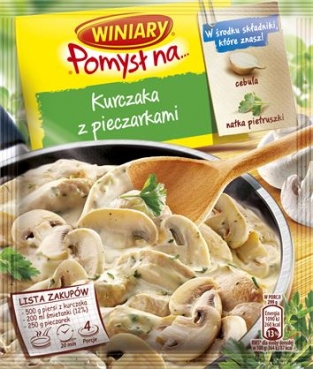 Winiary pomysl na kurczaka z pieczarkami 32g